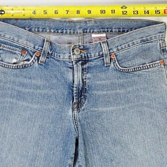 Lucky Brand Dungarees 30X32 Women Size 10/30 Mid Rise Flare Regular Length Jeans - Picture 3 of 13